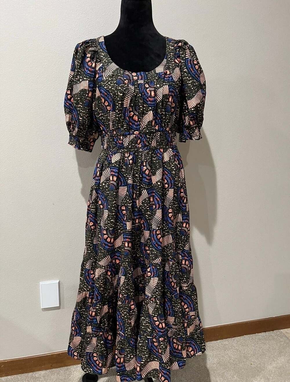 Ulla Johnson Juniper Floral-Print Cotton-Poplin Midi Dress